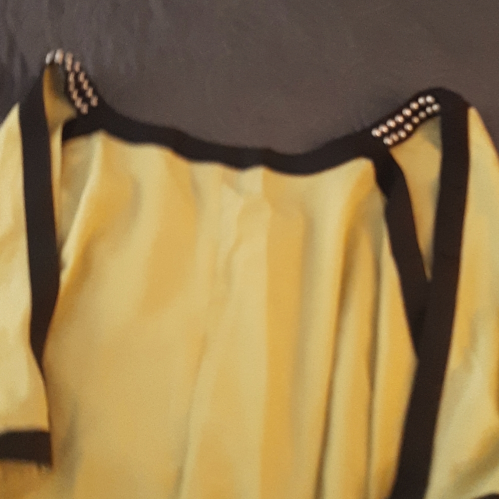 Lime Colored Cold Shoulder Blouse - image 8